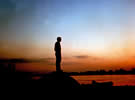 Eric at Mississippi River Sunset